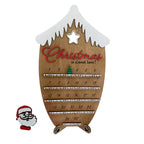 Christmas Countdown Decoration Wooden Ornament