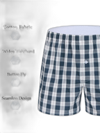 3 Pack Men's Cotton Loose Boxers
