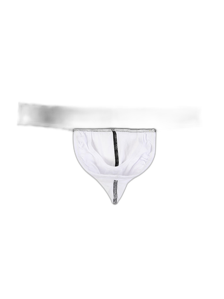 3 Pack Low-Cut Cotton Men's Thong with Enhanced Pouch