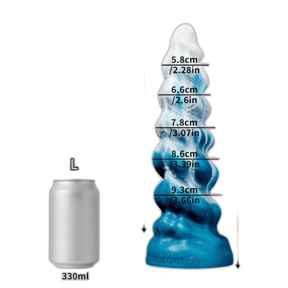 Conqueror - Fantasy Silicone Dildo - Alien Spiral Dildo - 5 Sizes
