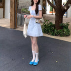 Ladies' Lace Patch Elegant Casual Dress