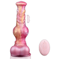 Crimson Dragon - 8.2 Inch Vibration & Thrusting  Dragon Dildo - Knot Dildo