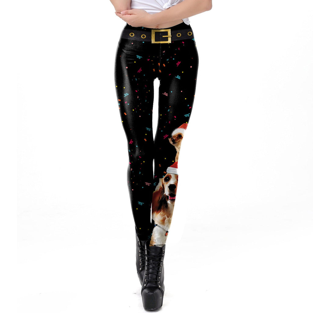 Sexy 3D Digitally Printed Slim-fit Leggings