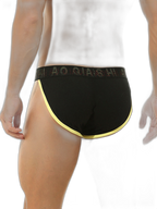 3 Pack Men's Large Pouch Button Waistband Briefs