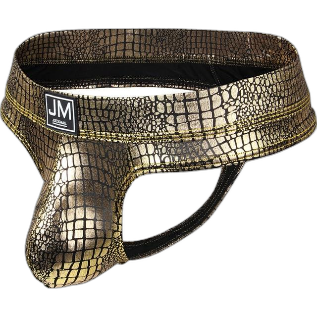 Jockmail Snakeskin Thong