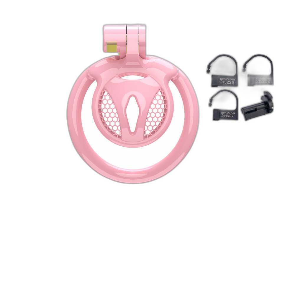 Cassian - Penis Cage - Sissy Cage - Male Chastity Device With Five Rings