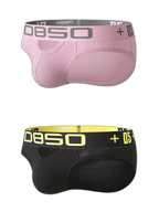 2 Pack Men's Hips Lifting Cotton Low-rise Briefs