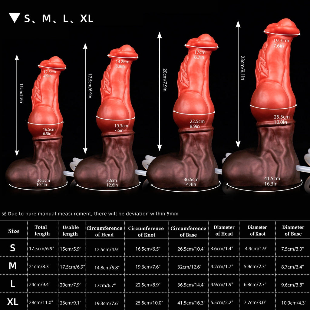 FAXI +TUBE-- Series Color Knot Dildo Knotted Fantasy Dildo