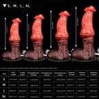FAXI +TUBE-- Series Color Knot Dildo Knotted Fantasy Dildo