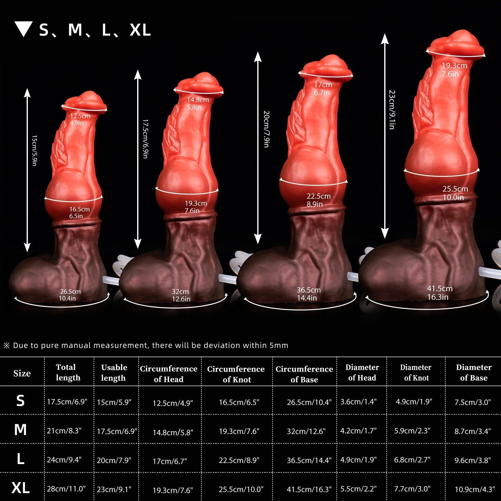FAXI +TUBE-- Series Color Knot Dildo Knotted Fantasy Dildo