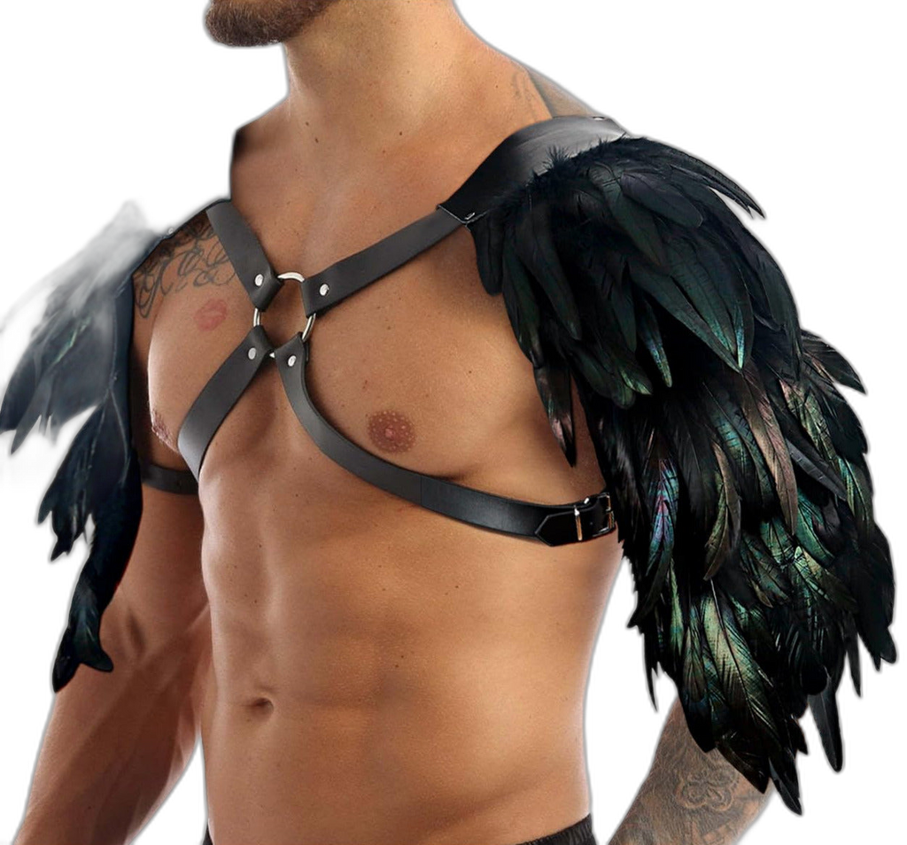 Dark Angel Feather Shoulder Harness