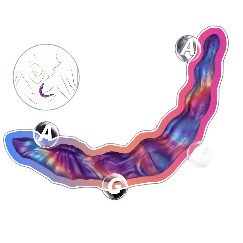 Axel - Dual Heads Knotted Dildo - Silicone Sex Toy