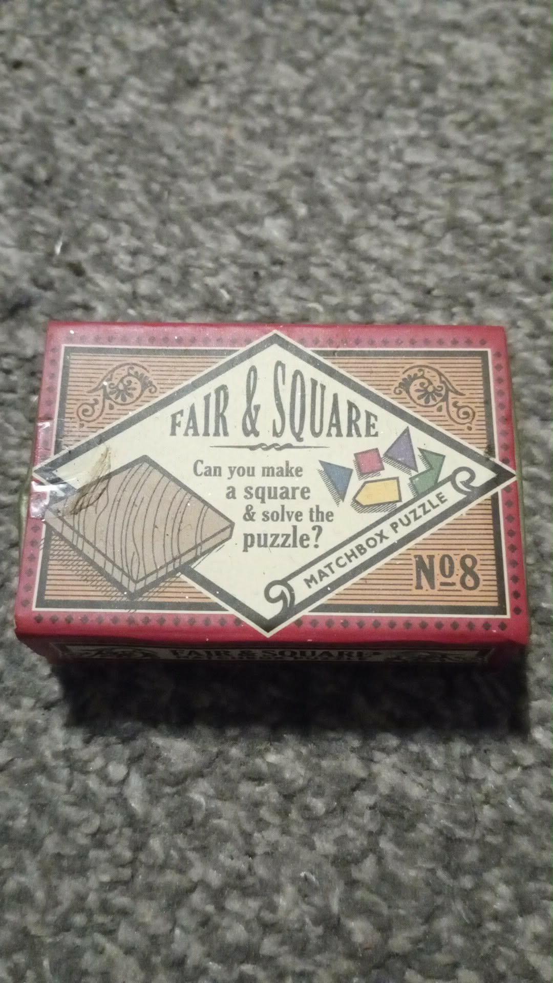 FAIR&SQUARE Matchbox Puzzle