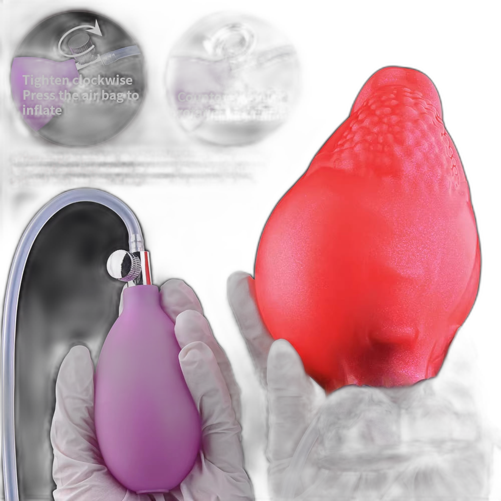 Hugo - 5 Inch Inflatable Squirting Small Dildo