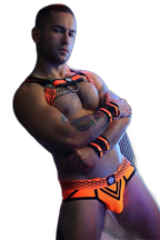 Breedwell Revolution Bulldog Harness Neon Orange
