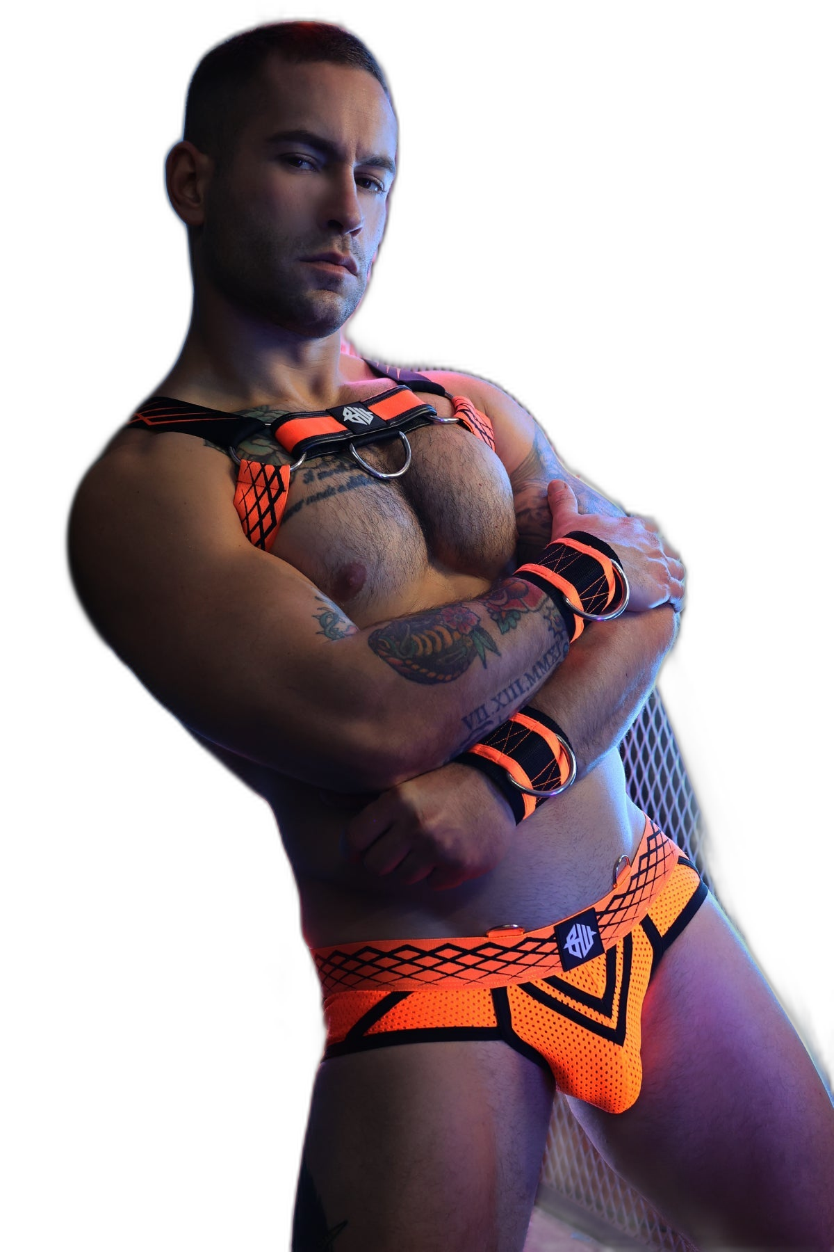 Breedwell Revolution Bulldog Harness Neon Orange