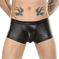 Open-Back Leather Boxer Briefs