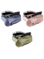 3 Pack Dual Waistband Mesh Stretch Briefs