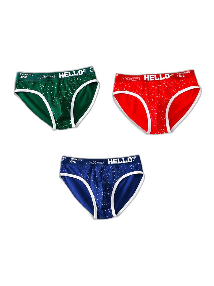 3 Pack Men's Low-Rise Cotton Briefs
