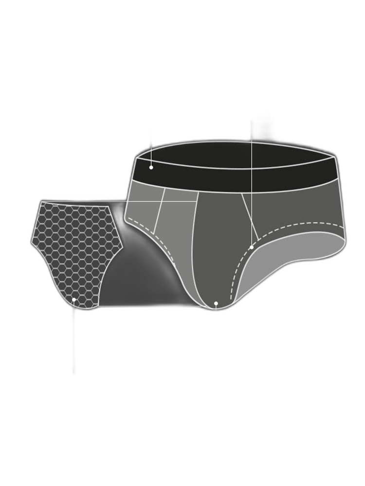 3 Pack Men’s Modal Graphene Breathable Briefs