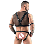 Sheer Dom Mesh Harness Costume