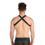 Prowler RED Leather Cross Harness Black Red