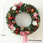 Christmas Garland Bow Christmas Door Hanging Window Decoration Christmas Decorations