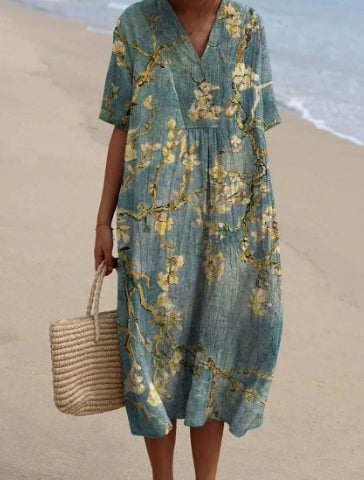 Women's Comfortable Loose Printed Long Dress