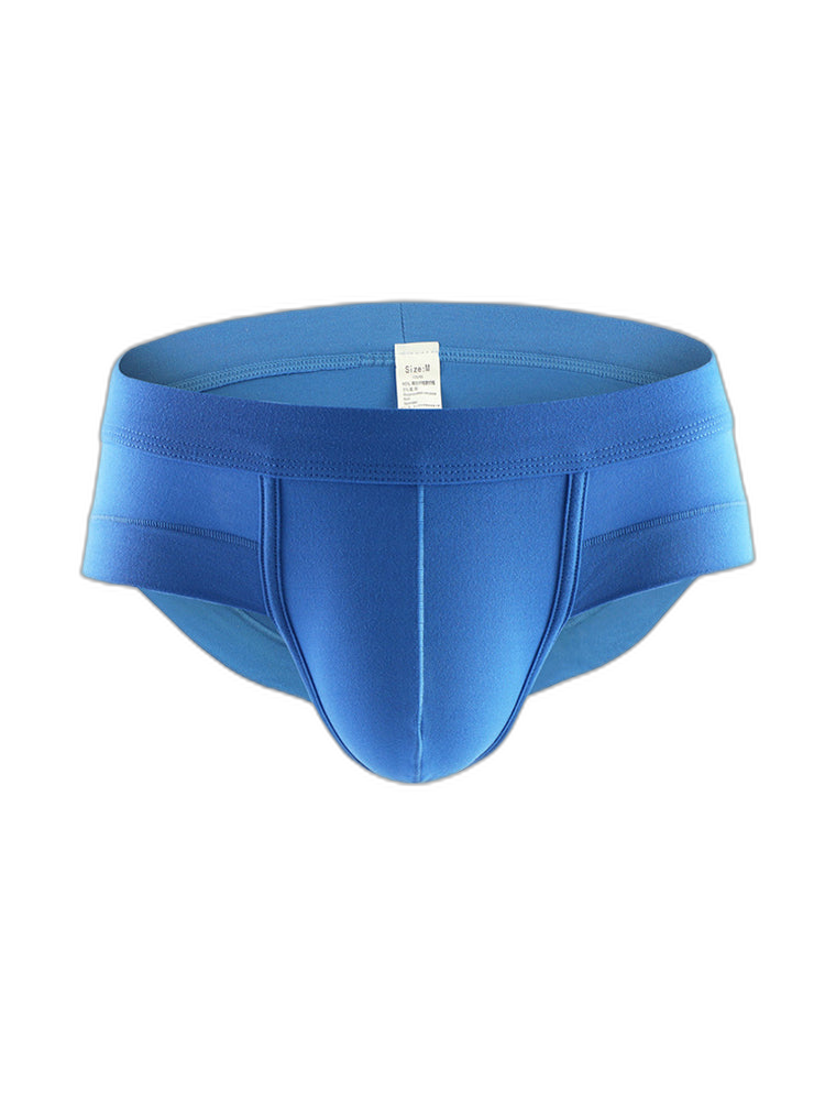 4 Pack Men's Solid Breathable Anti-Pinch Briefs