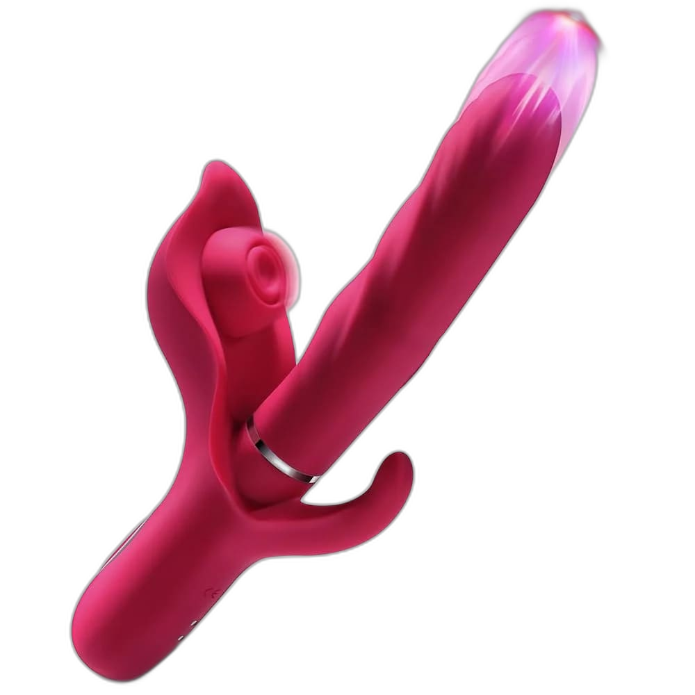 Aria - 3-in-1 Thrusting Dildo Vibrator - G-Spot, Clitoral & Anal Pleasure