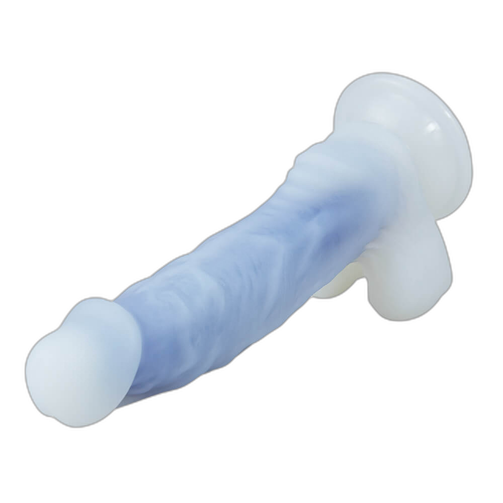 Aurora - 7.3 Inch Glow In The Dark Dildo - Silicone Dildo