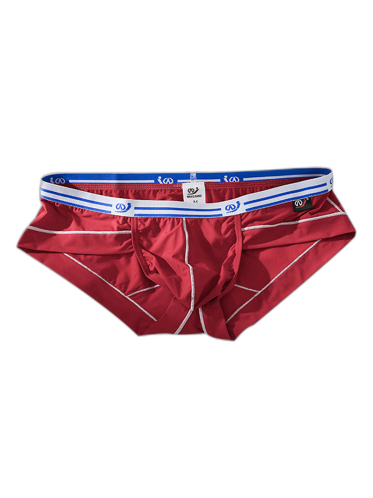 3 Pack Sexy Fashion Ice Silk Solid Color Men's Briefs