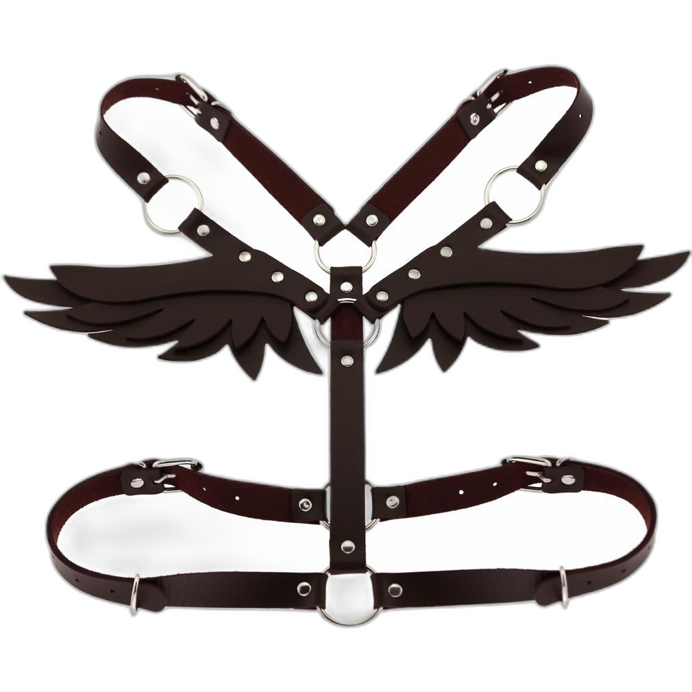 Angel Wings Leather Harness