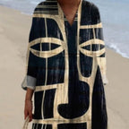 Women's Casual Long-sleeve Shirt Dress