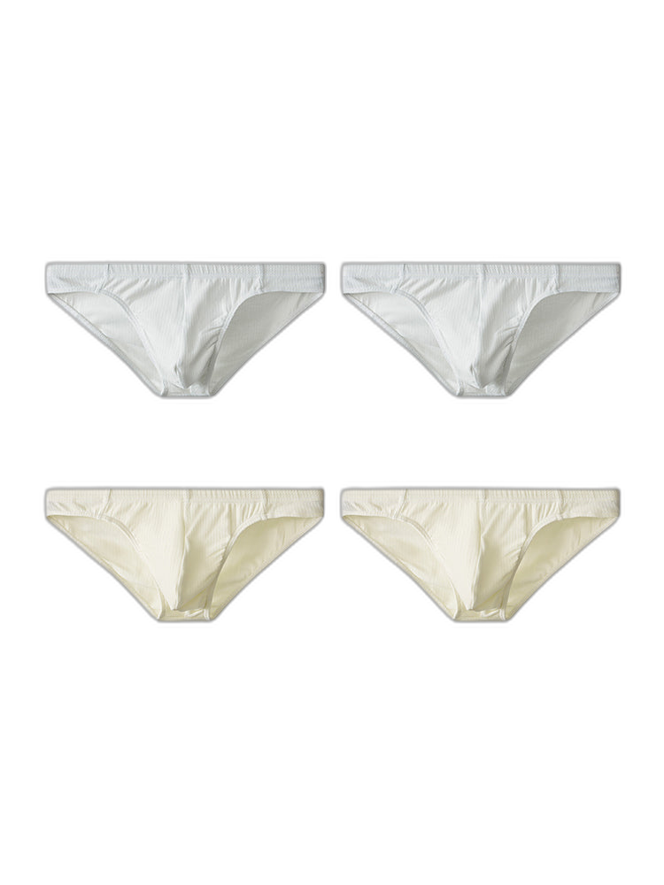 4 Pack Men's Organic Cotton Stretch Fit Workout Ready Briefs