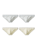 4 Pack Men's Organic Cotton Stretch Fit Workout Ready Briefs