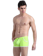 3 Pack Men's Long Leg Boxer Briefs Made of Ultra-Thin Ice Silk with Anti-Wear Elastic