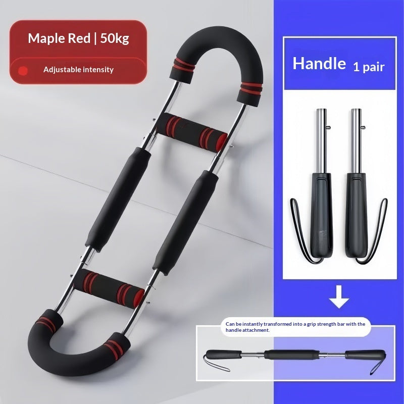 Multi-functional U-shaped Arm Strengthener Chest Trainer Adjustable Forearm Strength Exerciser Home Gym Equipment Bodybuilding