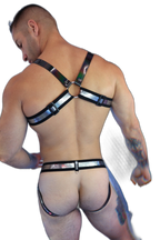 Breedwell Illuminator Bulldog Harness Black Holo