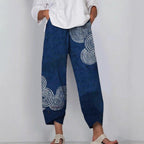 Minimalist Women's Pants Featuring A Patchwork Animal-print Design