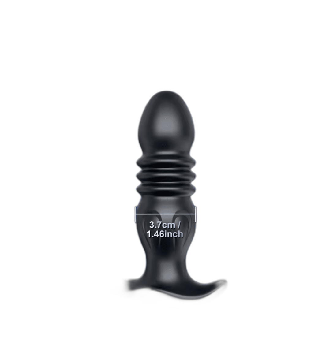 Thrusting Anal Plug with Cock Ring