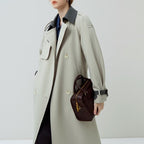 High-end Super Nice Windbreaker Women's New Fall Mid-length Coat