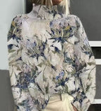 Christmas Abstract Print Casual Cardigan Coat