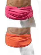 Men's Sexy Side Split  Boxers With Support Pouch