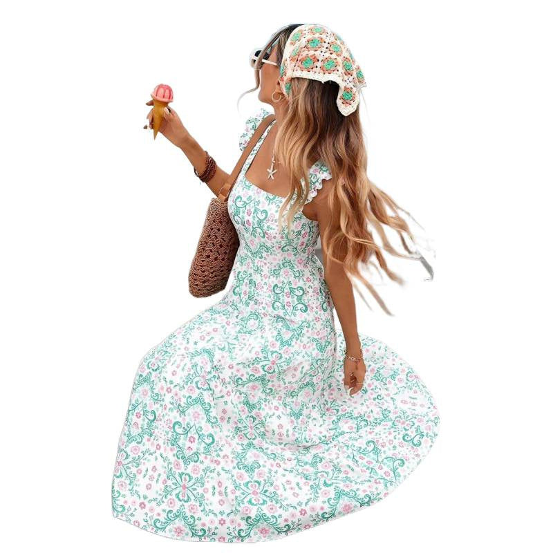 Fashion Casual Printing Dress Women