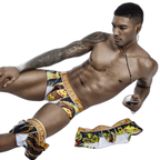 SEOBEAN Luxe Print Silk Low-Waist Boxers
