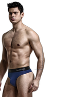 4 Pack Men's Low-Rise Stretchy U-Pouch Thongs