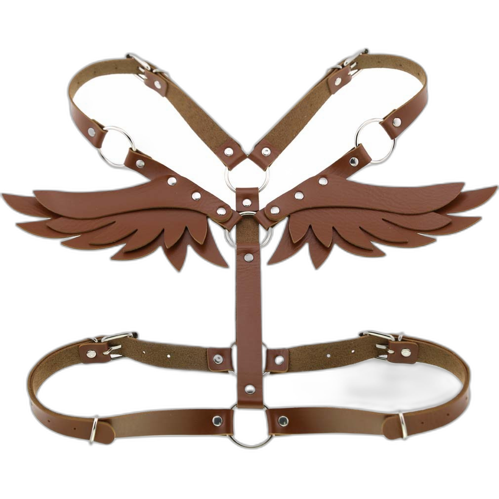 Angel Wings Leather Harness