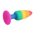 Rainbow Silicone Butt Plug