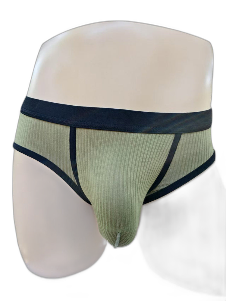 3 Pack Men's Seamless Comfort Large Supportive Pouch Sexy Low-Rise Briefs